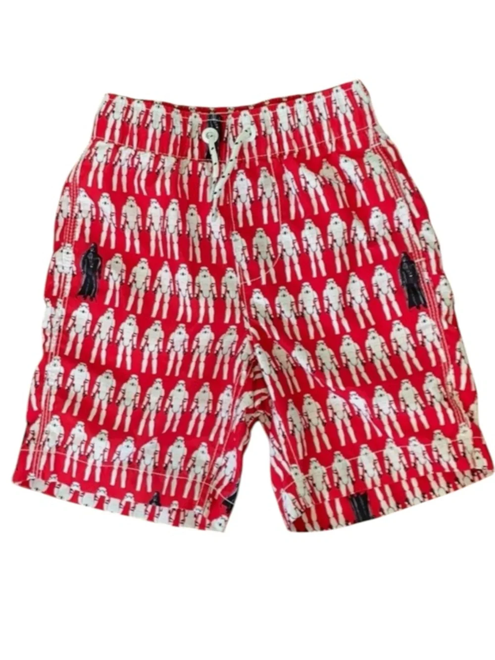 GAP Red Swim Trunks with White Stormtrooper Print Size 10 (BOY) -- GENTLY WORN!!